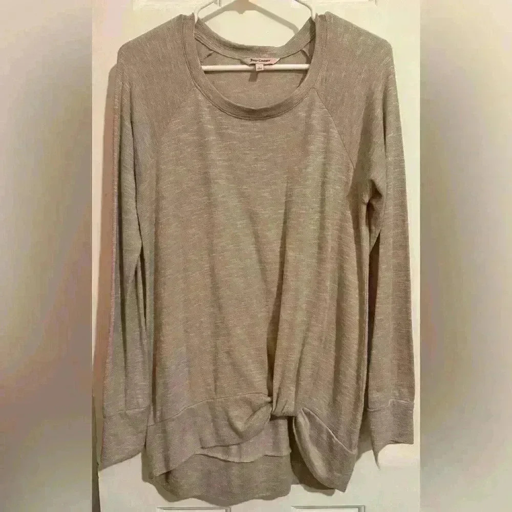 Juicy Couture Tunic Top with Knot Front Large